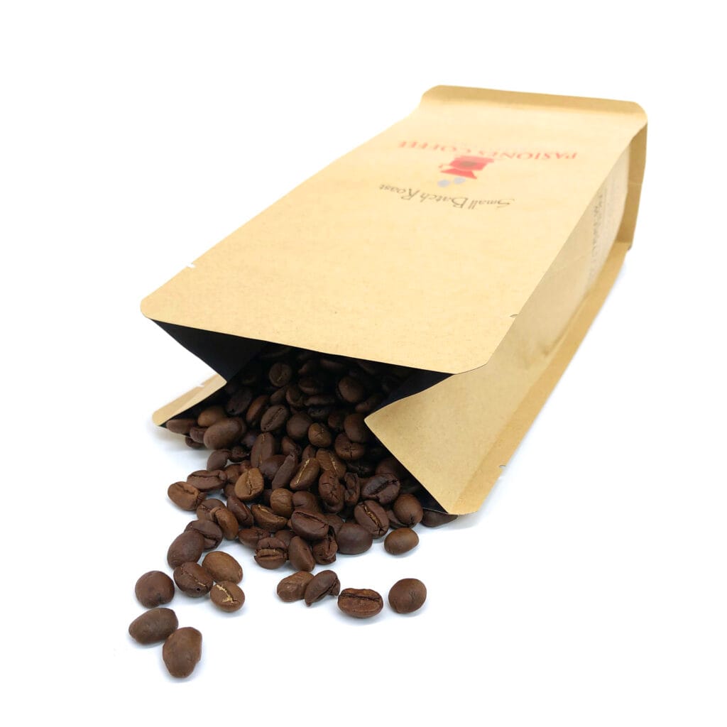 Custom Printed Kraft Paper Laminated Coffee Bean Packaging Foil Zipper Valve Coffee Bean Bags