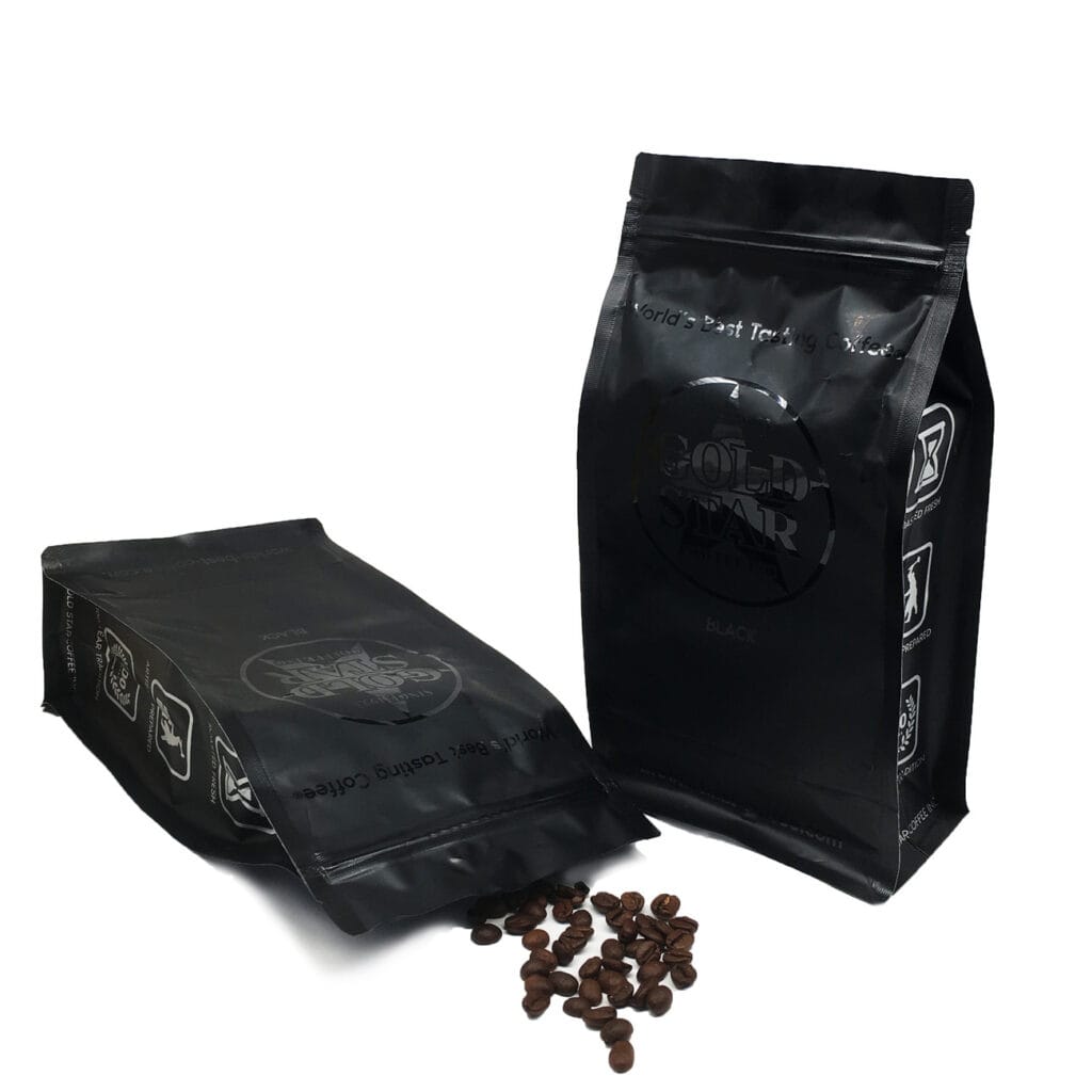 250g 500g Zipper Coffee Packaging Pouches Bag Flexible Packaging Bag Of Coffee