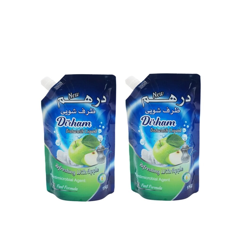 Stand Up Hand Wash Shampoo Doypack With Handle 1Liter Liquid Refill Pouch