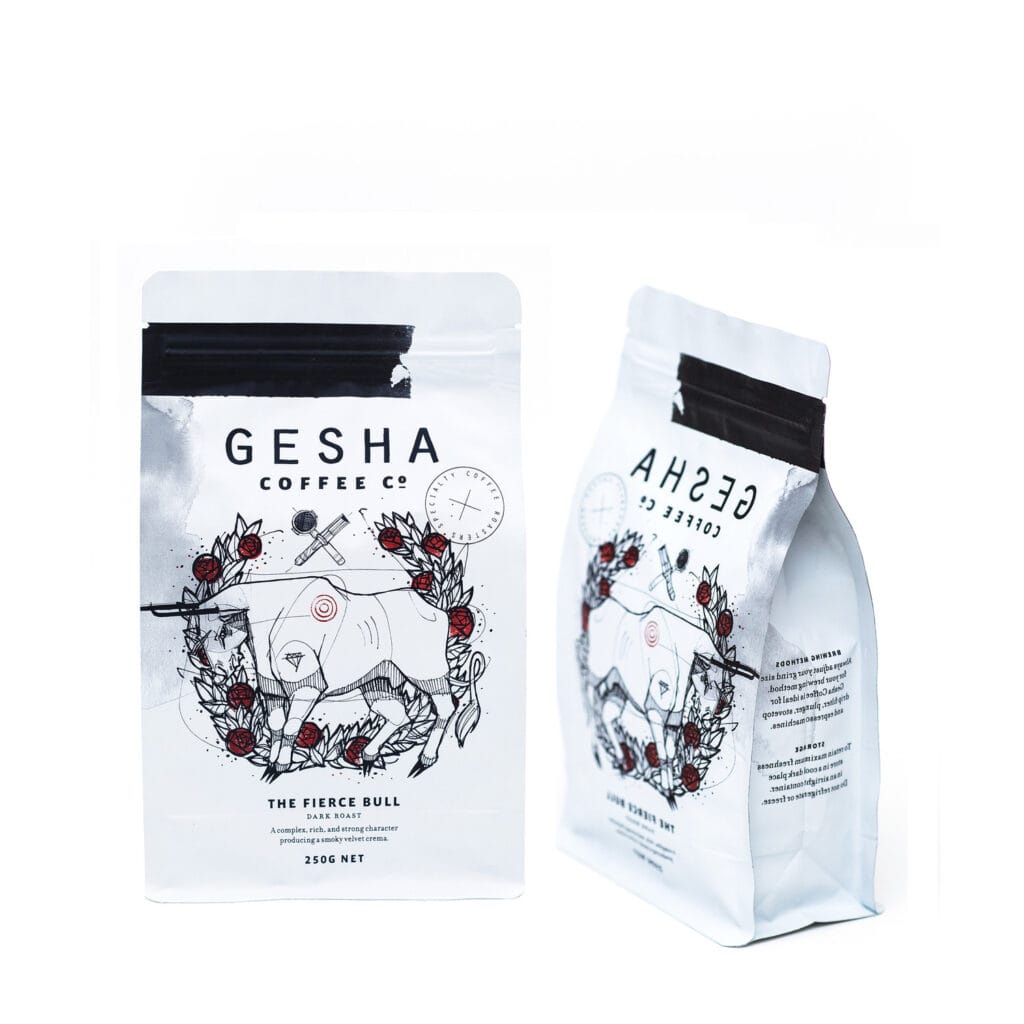 Flat Bottom Zipper Valve Pouch 250g 500g 1kg Custom Printed Coffee Packaging Beans Coffee Bag Packing Custom Coffee Bags