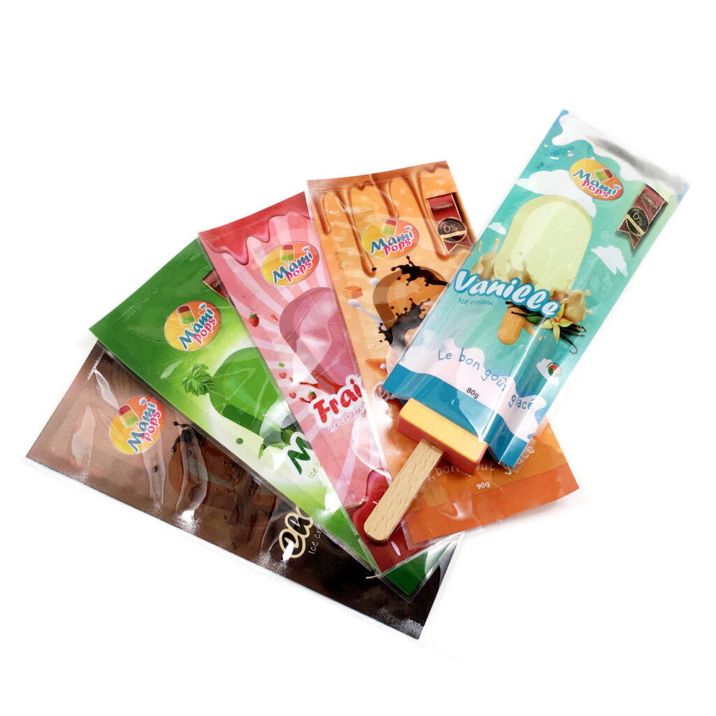 Popsicle Disposable Bags Colorful Custom Printed Factory Food Grade Frozen Ice Cream Popsicle