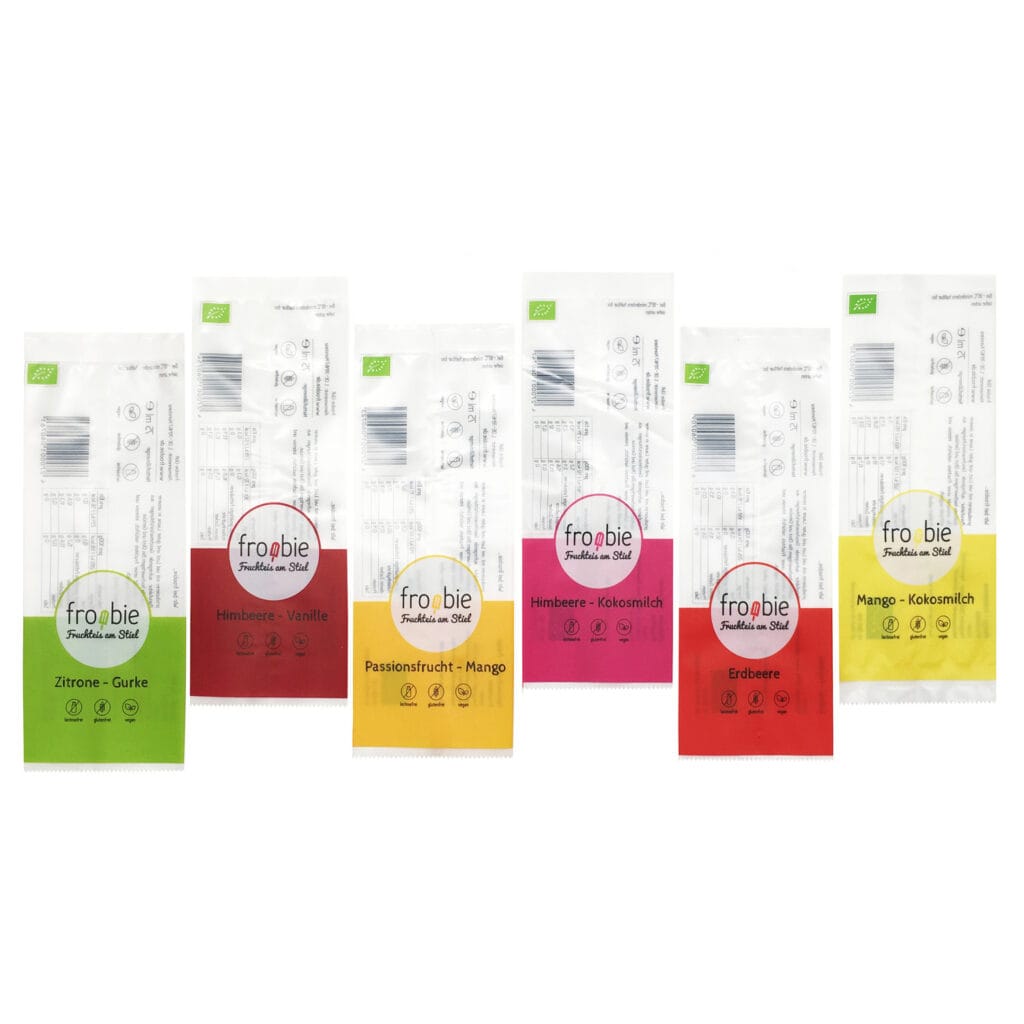 Back Heat Seal Custom Colorful Printed Plastic Packing For Ice Candy Cream Popsicle Wrappers Wholesale