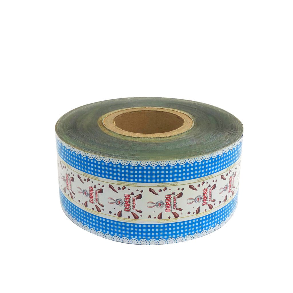 Custom Printed Soft Moisture Proof Plastic PET Candy Chocolate Wrapper Rolls Toffee Candy Twist Packaging Film