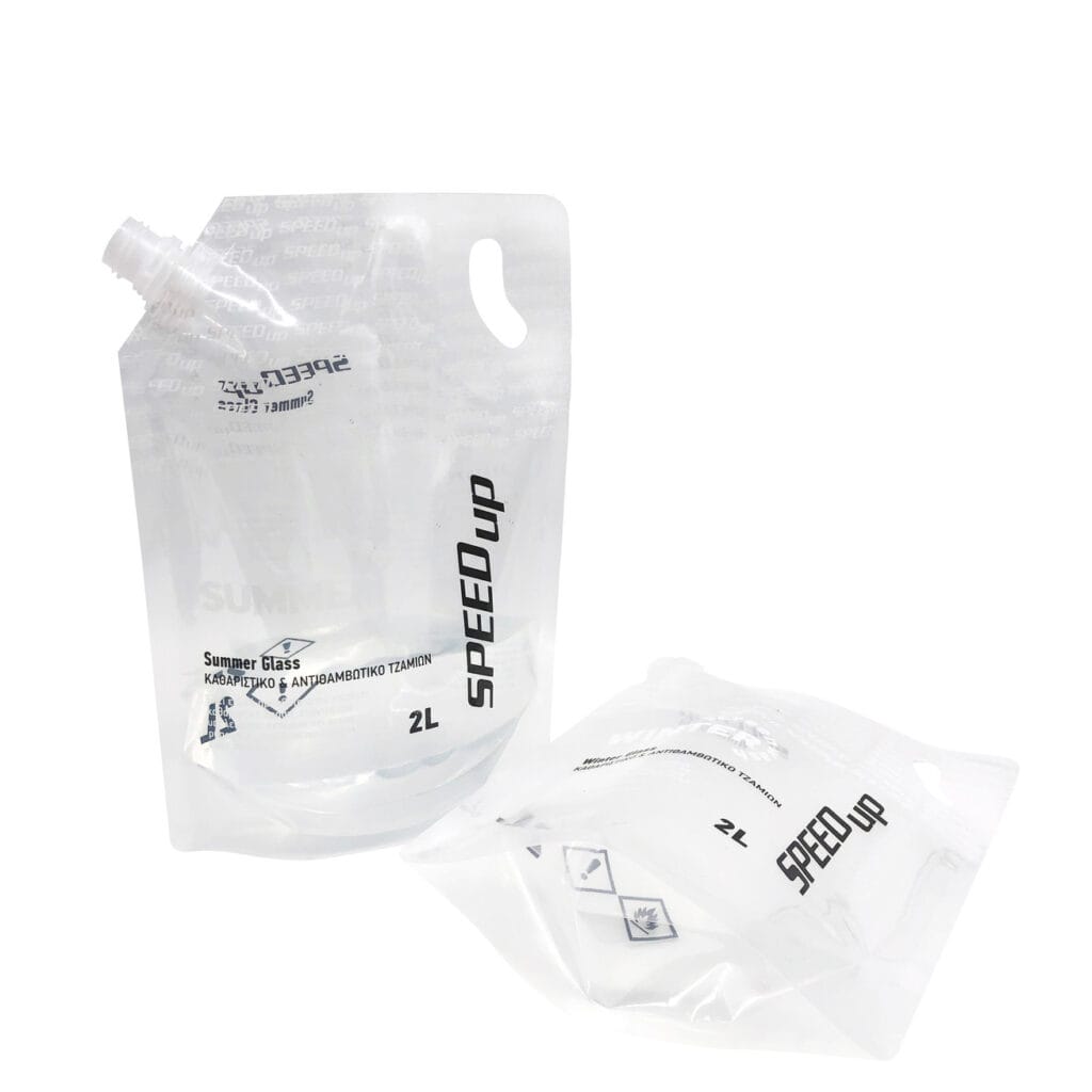 custom drink pouches with spout