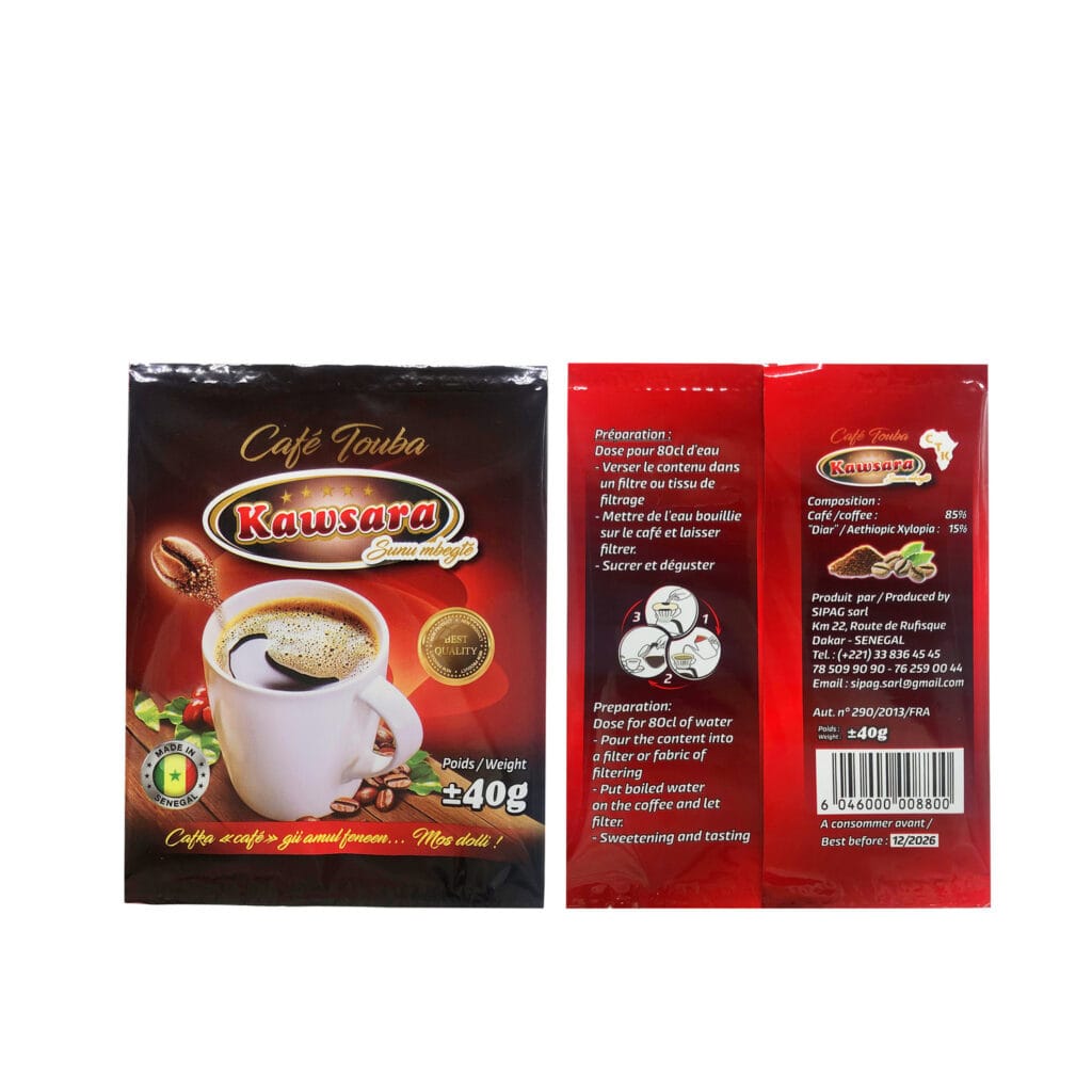 Customized Printing Aluminum Foil Heat Seal 3 Side Pouch Sachets Instant Coffee Bags Sachet Packaging