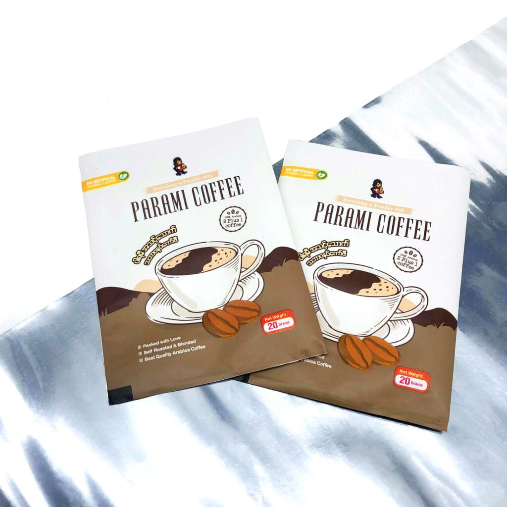 Customized Printing Aluminum Foil Heat Seal 3 Side Pouch Tea Sachets 3 in 1 Powder Coffee Bags Sample Sachet Packaging