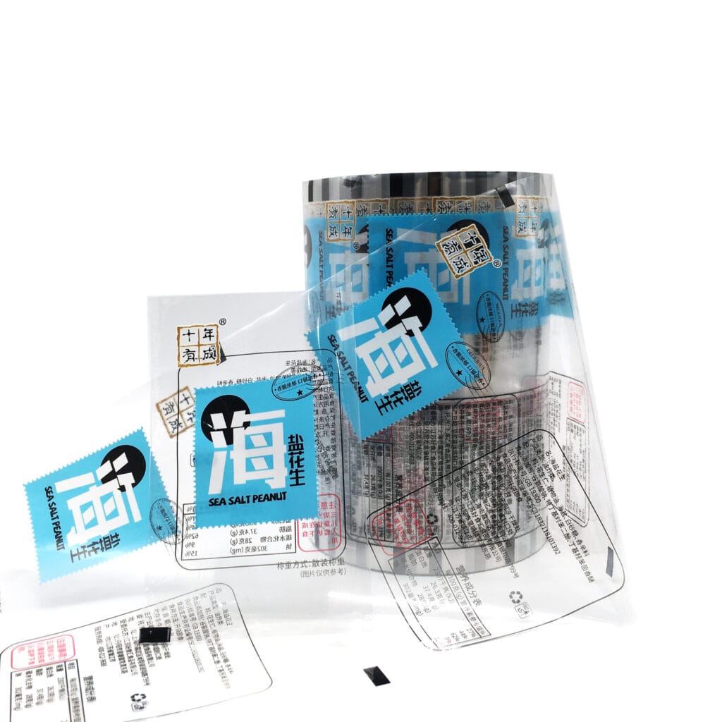 Factory Food Grade Customized Printed Heat Sealable Flexible Salt Food Packaging Sachet Metalized Film Roll