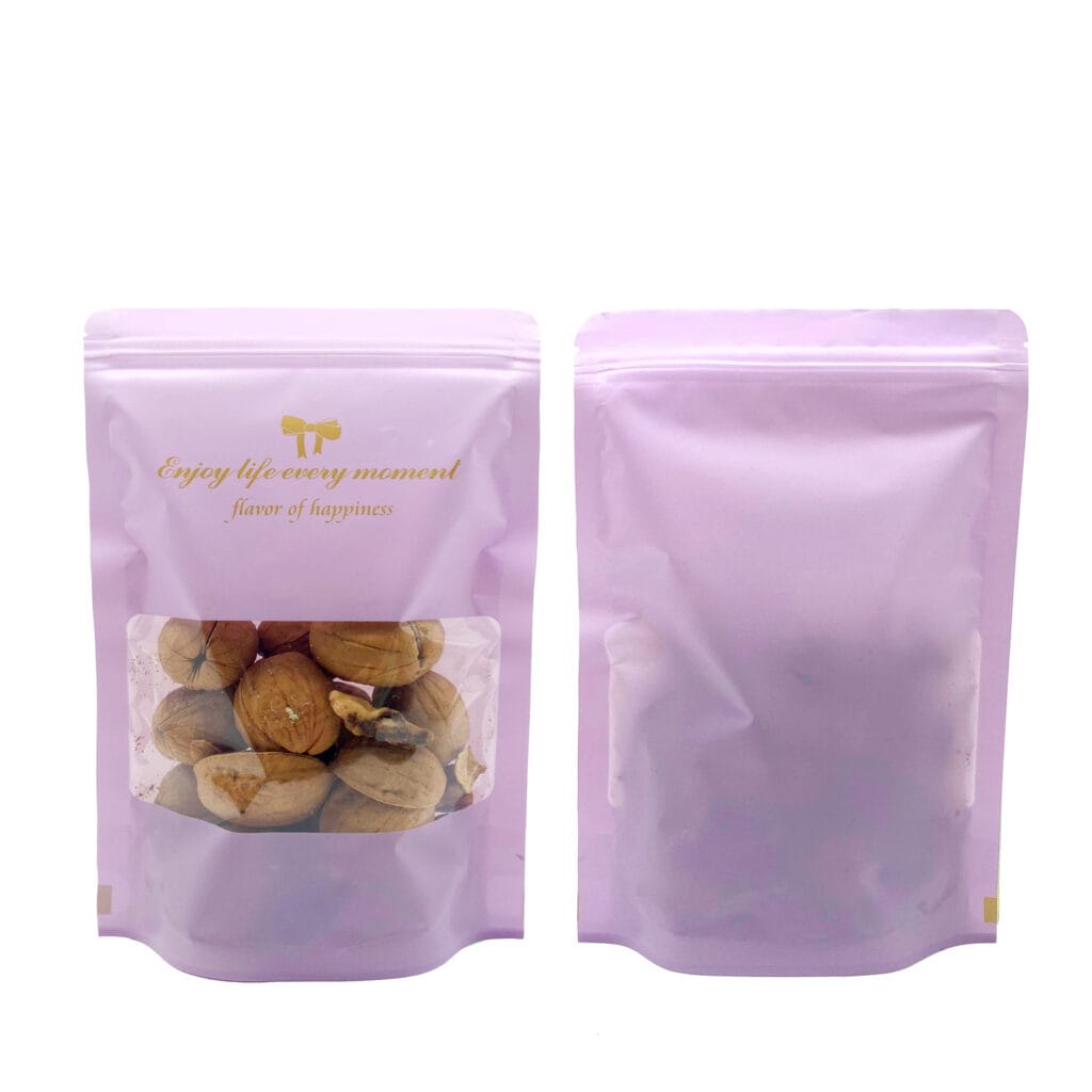 Customize Printing Nuts Package Bags With Window Mixed Dried Fruits Cashew Packaging Peanut Raisin Bag Snack Packaging Bag
