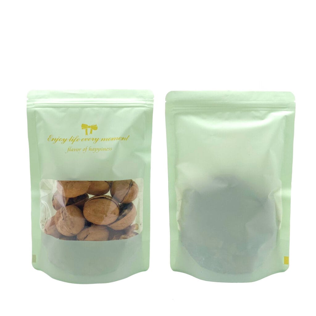 Customize Printing Nuts Package Bags With Window Mixed Dried Fruits Cashew Packaging Peanut Raisin Bag Snack Packaging Bag
