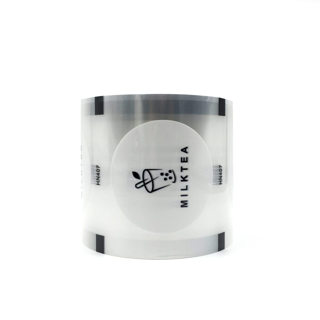 Factory Customized Printed Laminating Bubble Tea Cup Sealing Film Roll For Auto Packing Sealing Film Plastic Films