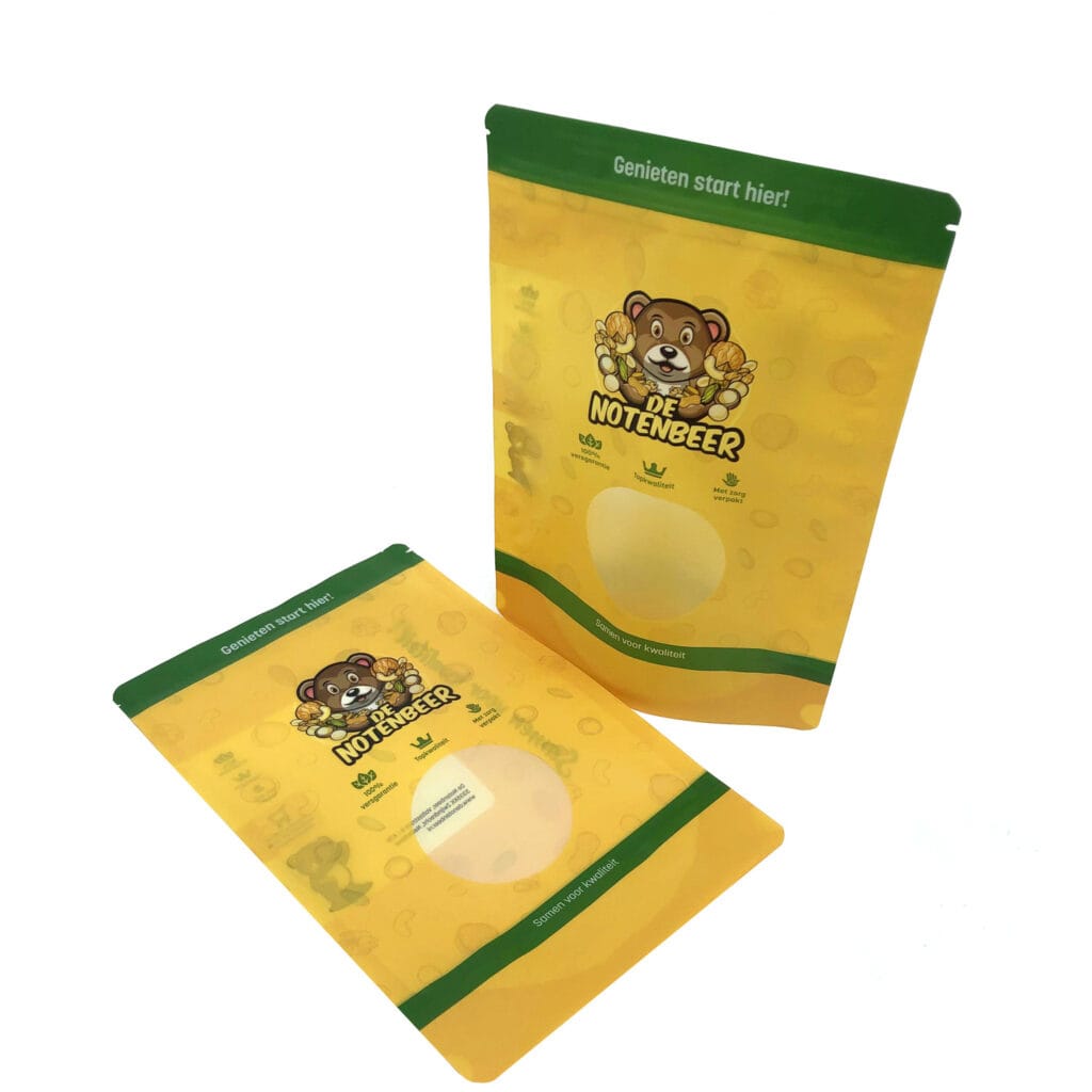 Wholesale Printed Stand Up Zipper Food Pouches Snacks Nuts Bags Packaging Sealable 1.5 Kg Doypack Custom Pouch Printing