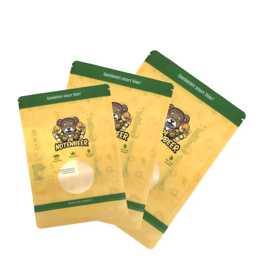 Wholesale Printed Stand Up Zipper Food Pouches Snacks Nuts Bags Packaging Sealable 1.5 Kg Doypack Custom Pouch Printing