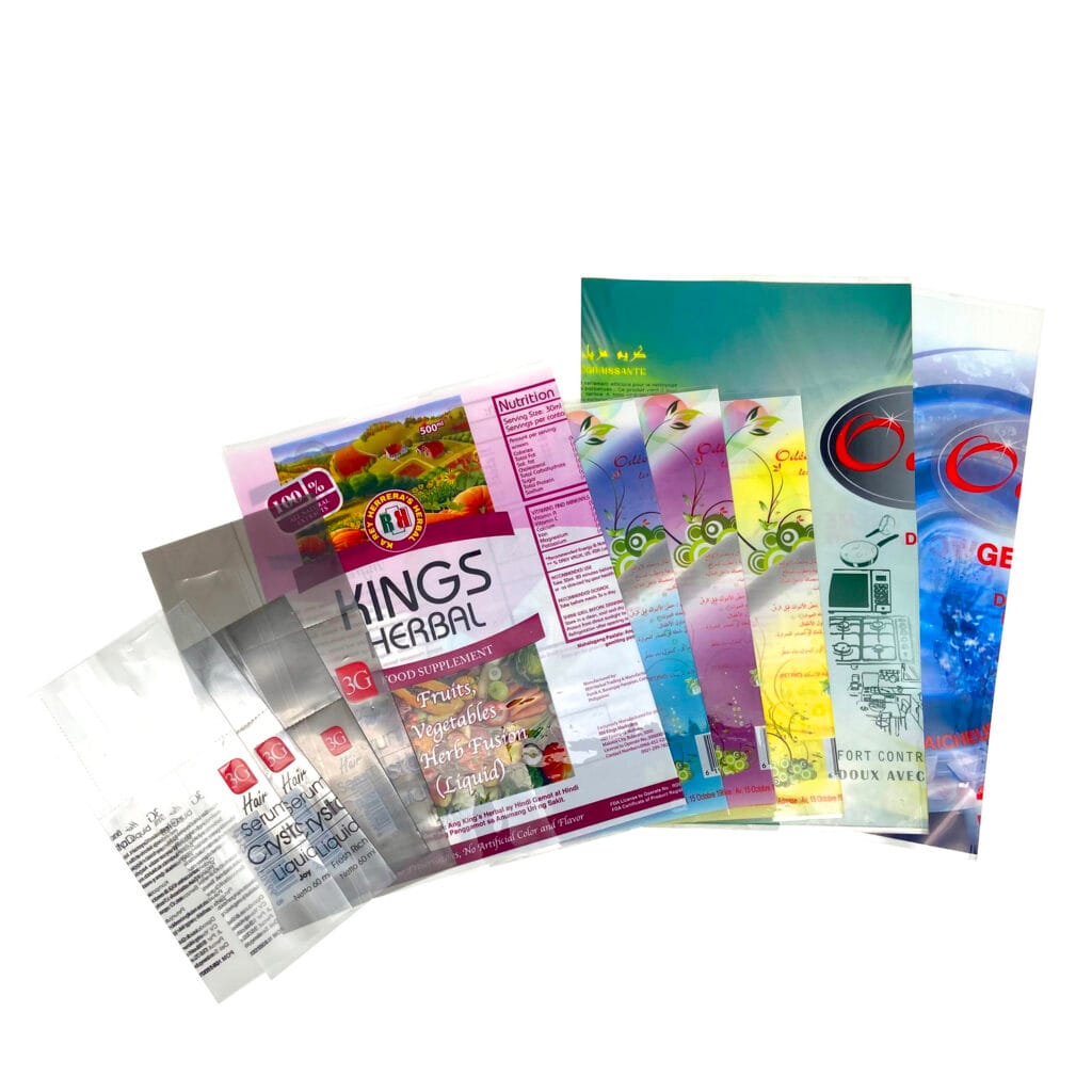 Shrink Sleeve Label Heat Wrap Pet Pvc Bottle Water Glass Wraps
