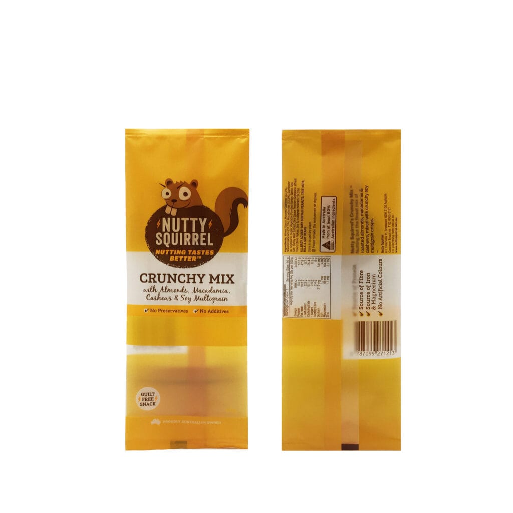 Factory Customized Printed BOPP/VMPET/PE Metallized Food Nuts Energy Bar Packaging Films Composite Plastic Film