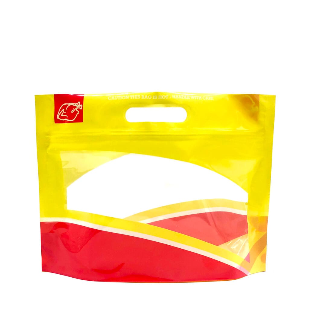 Grilled Chicken Packaging Standing Chicken Packaging With Hanging Hole