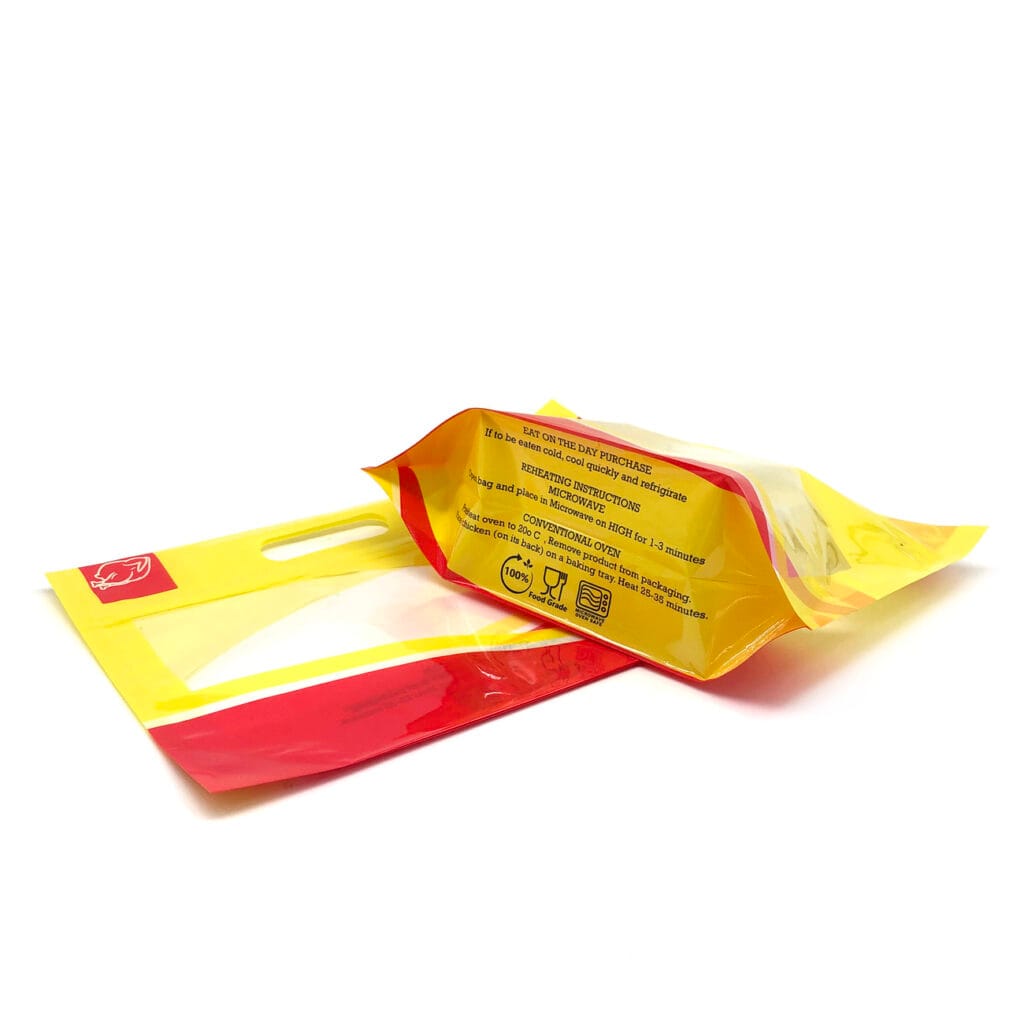 Plastic Chicken Packaging  With Zipper Food Safe