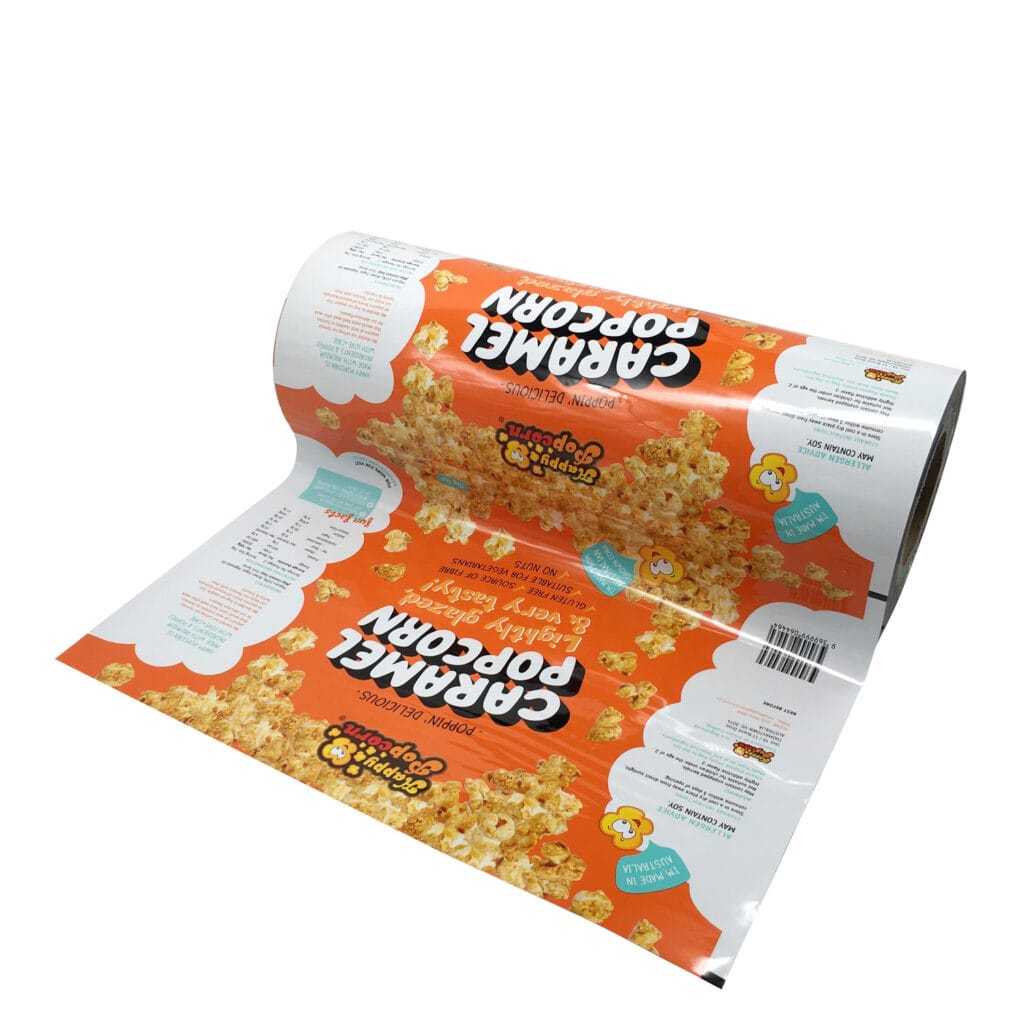 Custom Metalized Foil Plastic Chips Packing Snack Roll Film For Popcorn Packaging