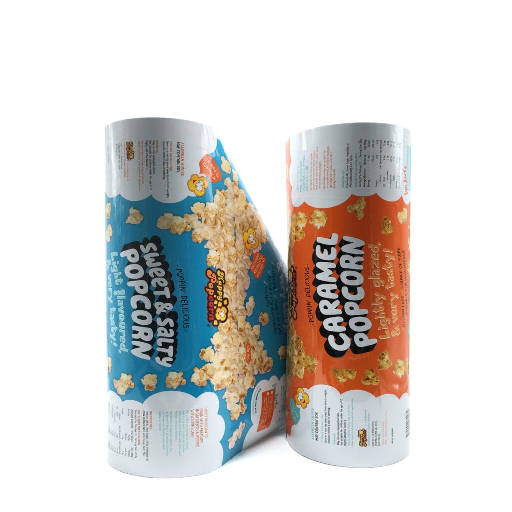 Custom Metalized Foil Plastic Chips Packing Snack Roll Film For Popcorn Packaging