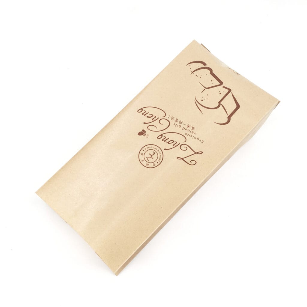 Kraft Paper Bread Packaging Bag With Window