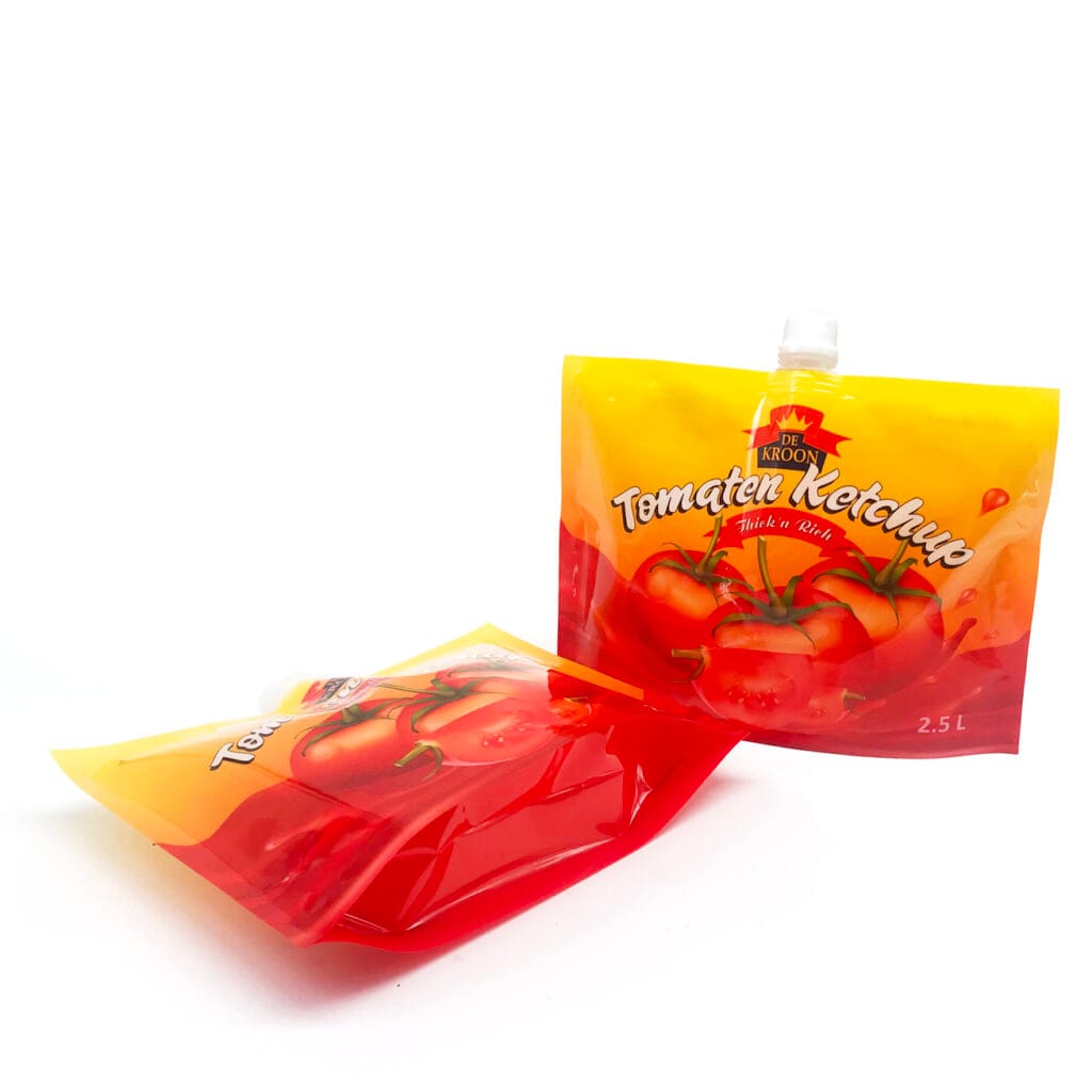 Custom Print Stand Liquid 150 ML 200ML Tomato Sauce Ketchup Spout Pouch