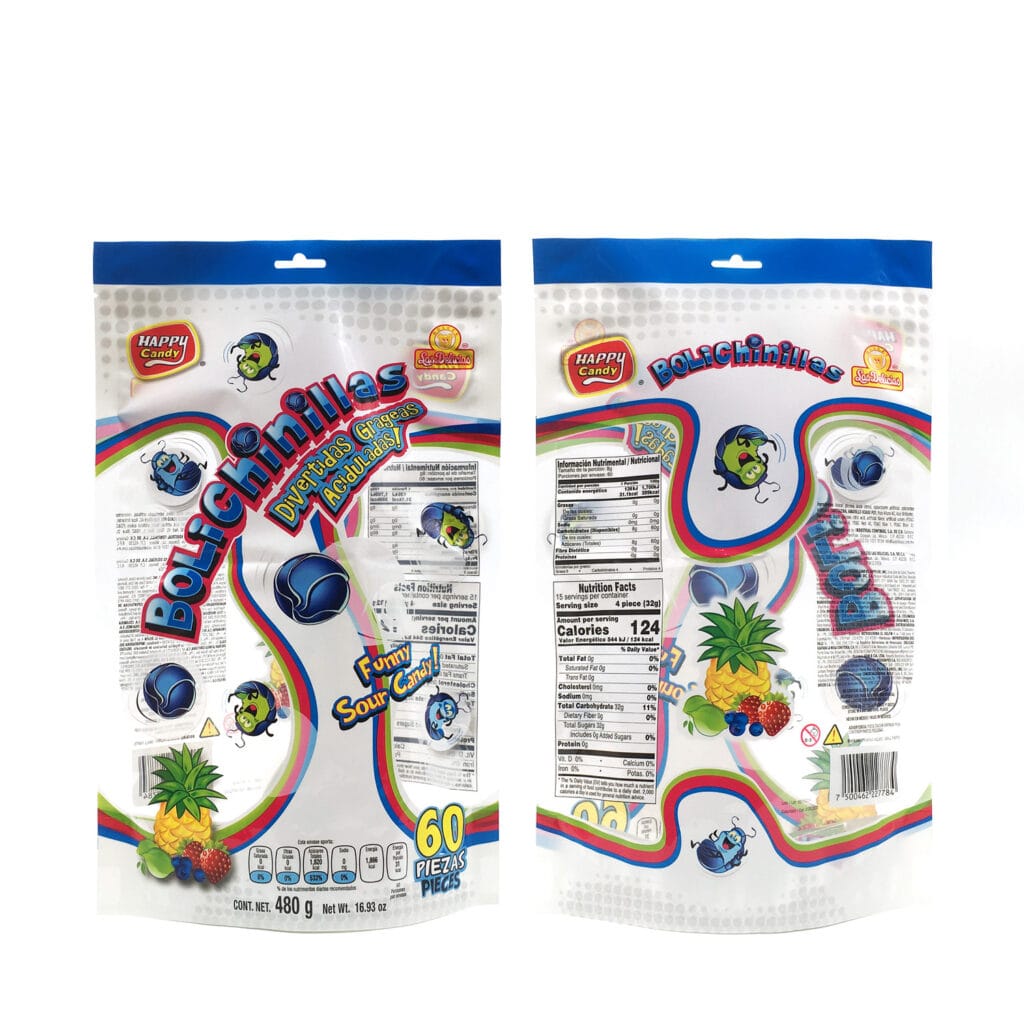 Plastic Custom Design Printing Resealable Food Packaging Bag Zipper Window Snack Popcorn Mylar Doypack Bolsa Stand Up Pouch