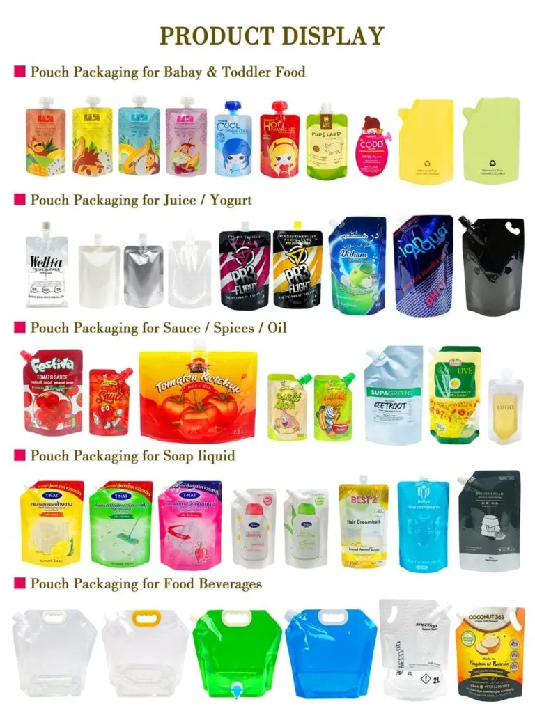 China's Leading Manufacturer Redefines Packaging with Spout Pouches 1 Eco-friendly Spout Pouches