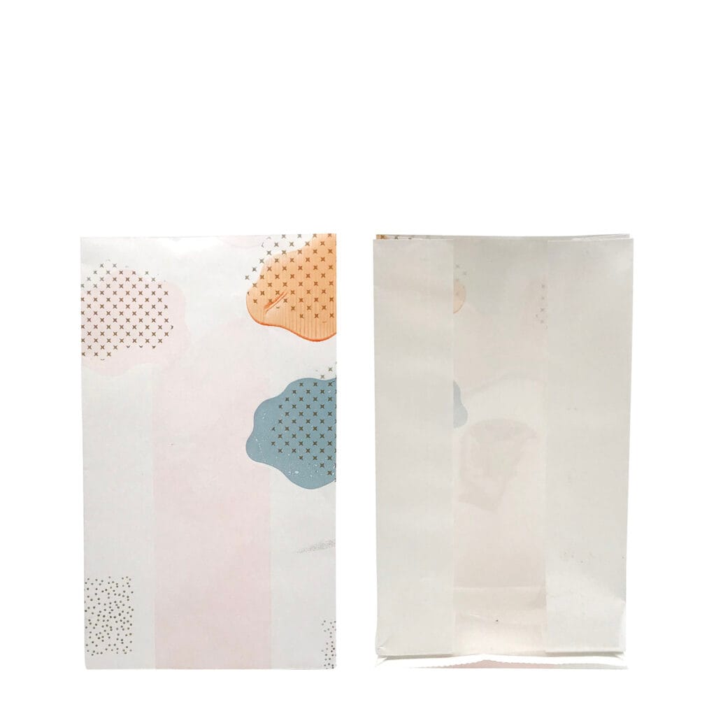 Square Paper Bread Packaging Bags Bakery Packaging With Plastic Window
