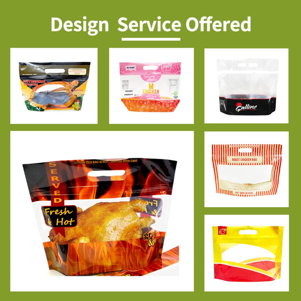 Food Packaging For Roasted Chicken Microwave Hot Chicken Bags