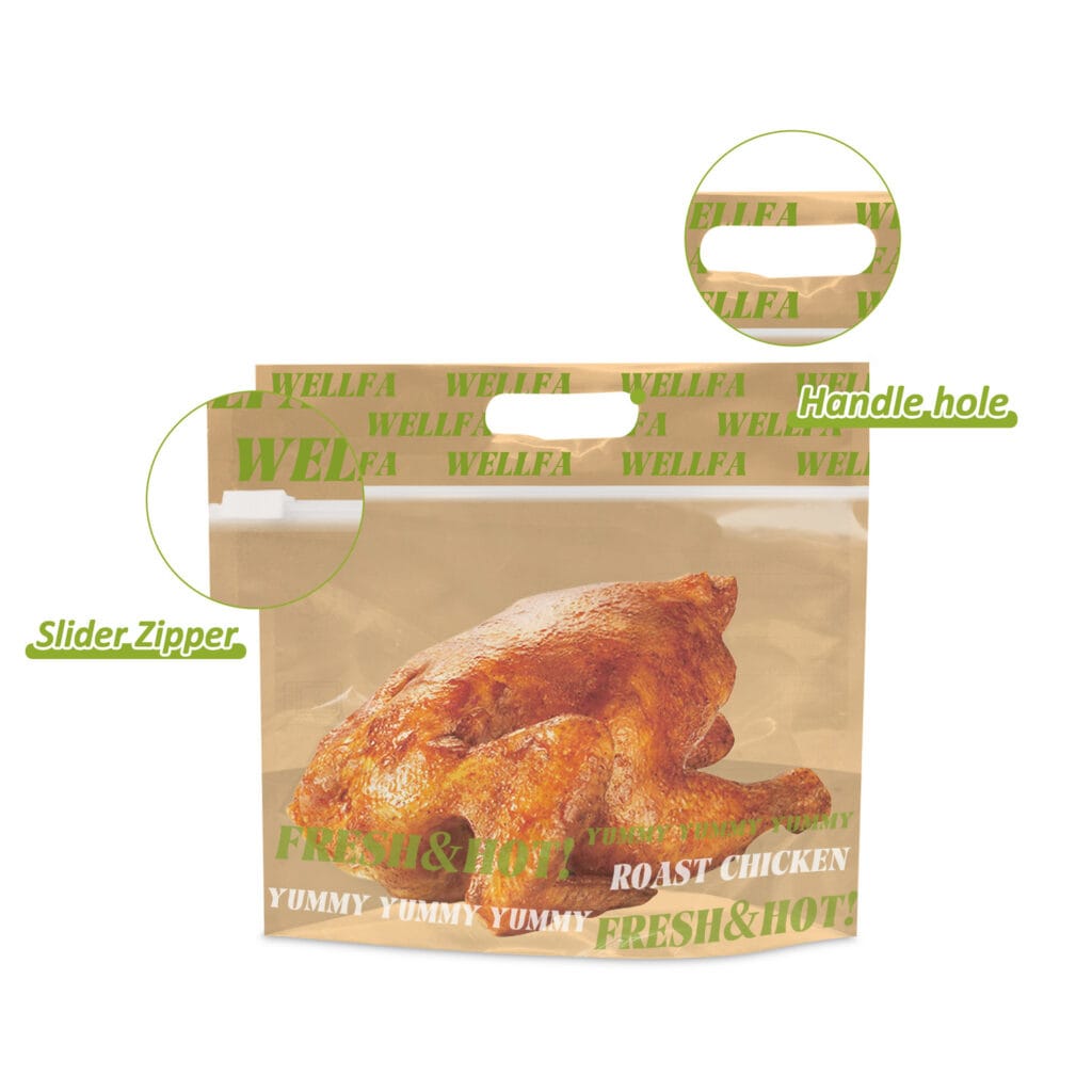 Chicken Packaging Company Resellables Rotisserie Anti-fog Chicken Bags