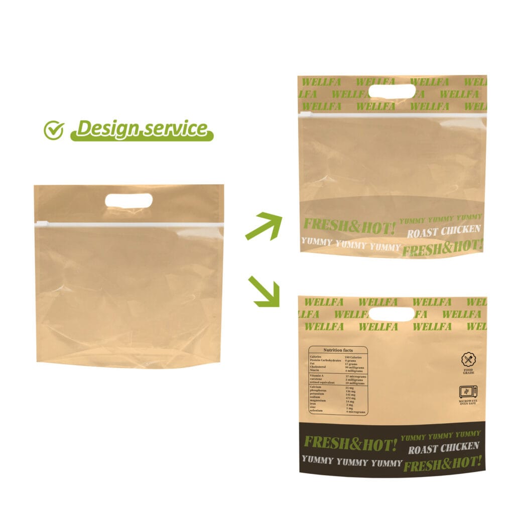 Chicken Packaging Company Resellables Rotisserie Anti-fog Chicken Bags