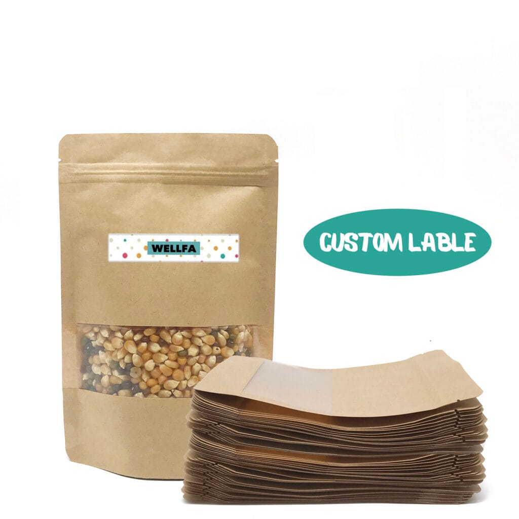 kraft paper zipper bag