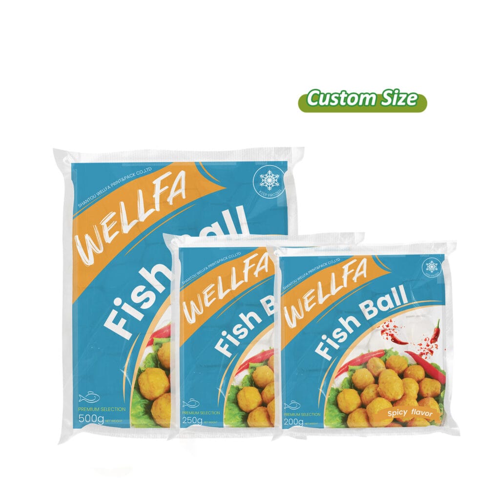 Sausage Frozen Packaging TOP Printed Sealing Film Ball Packaging