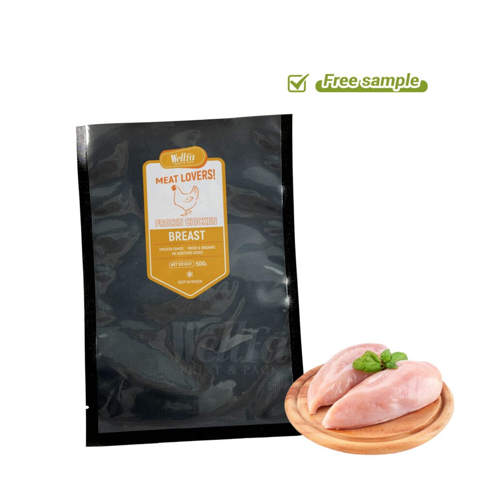 Black Embossed Vacuum Bag (Available in Multiple Sizes)