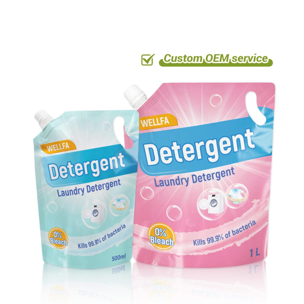 Laundry Detergent Shampoo Doypack Dishwashing Refill Pouches With Spout