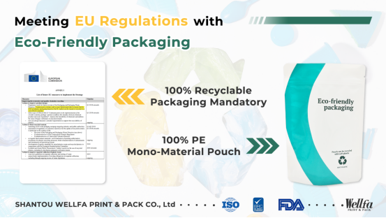 Откройте для себя устойчивые упаковочные решения: Recyclable Mono-Material PE Pouches manufacturer in China 1 Meeting EU Regulations with Eco-Friendly Packaging