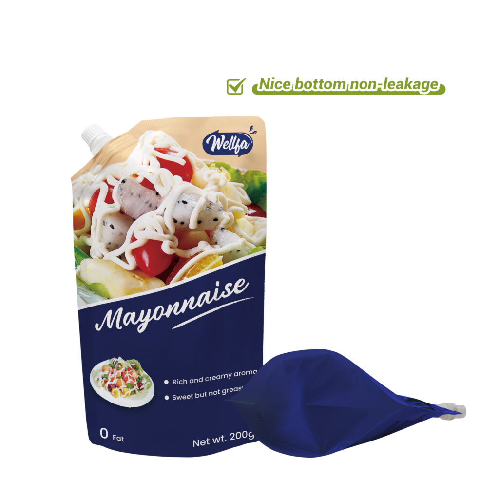 Manufacturer Fruit Sauce Salad Dressing Stand Up Spout Pouch