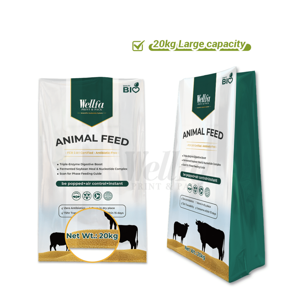 Feed Fertilizer Packaging Large Capacity Co-extruded Material PE Heavy Bag