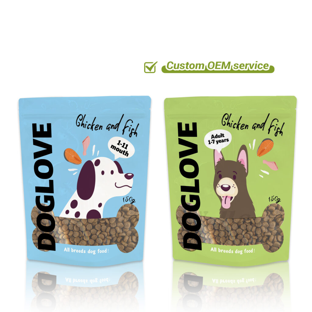 Custom Print Stand up Pet Cat Food Bag Recycle Dog Food Bags