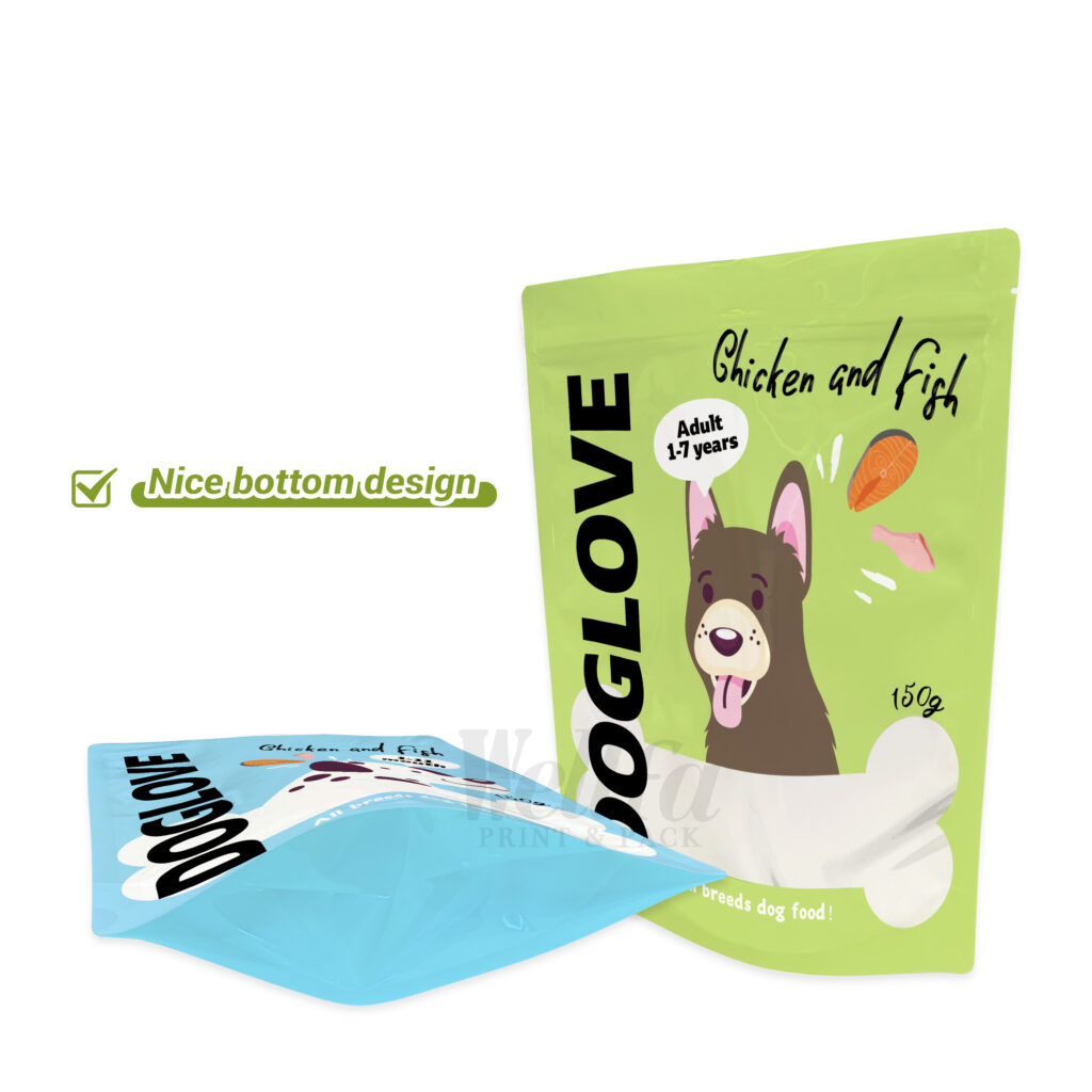 Custom Print Stand up Pet Cat Food Bag Recycle Dog Food Bags