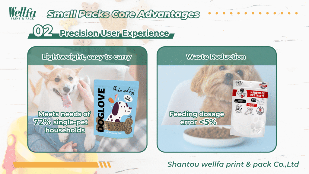 Pet Food Packaging: Small Pack vs. Large Pack Pros and Cons 3 small pack vs Large pack 2 Pet Food Packaging