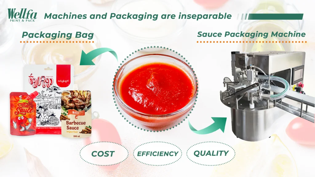 How to choose your sauce packaging based on your machine 2 Wellfa Sauce Packaging Solutions for Your Machine