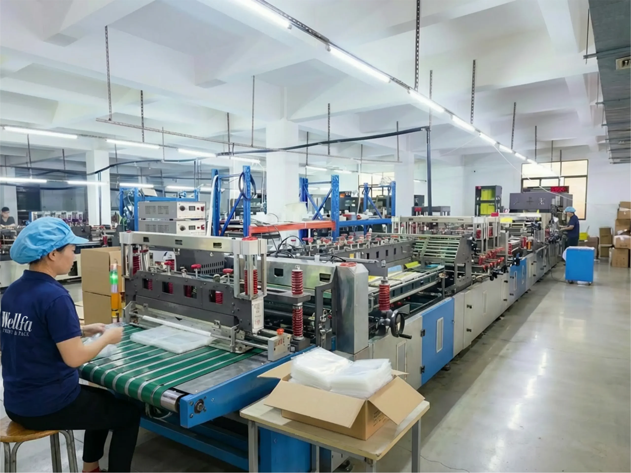 Automated bag making production line