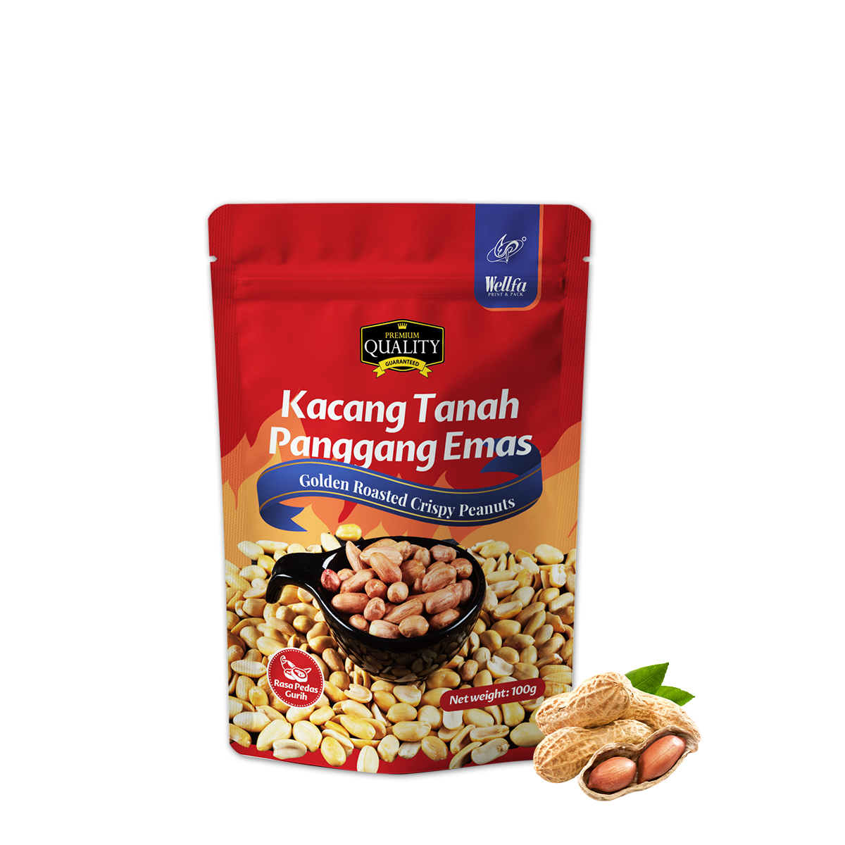 PE Mono Material Dried Fruit Stand Up Recycle Nuts Doypack