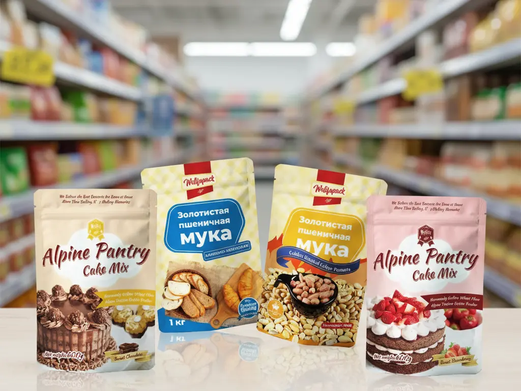 Stand Up Pouch Technical Drawing