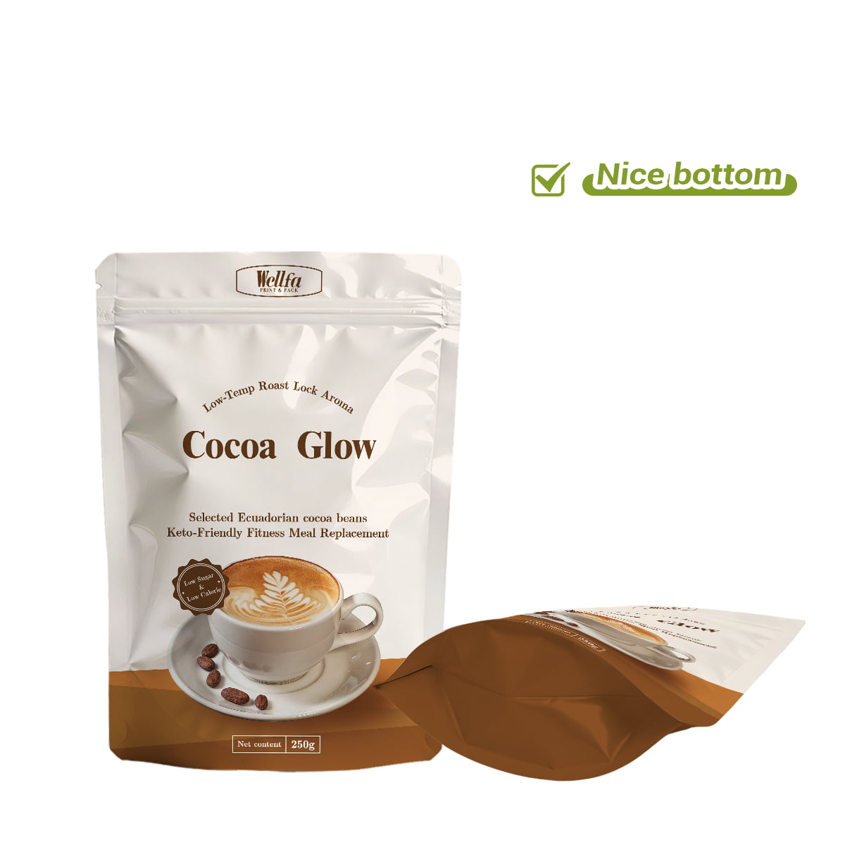 Cocoa Glow Stand Up Pouch