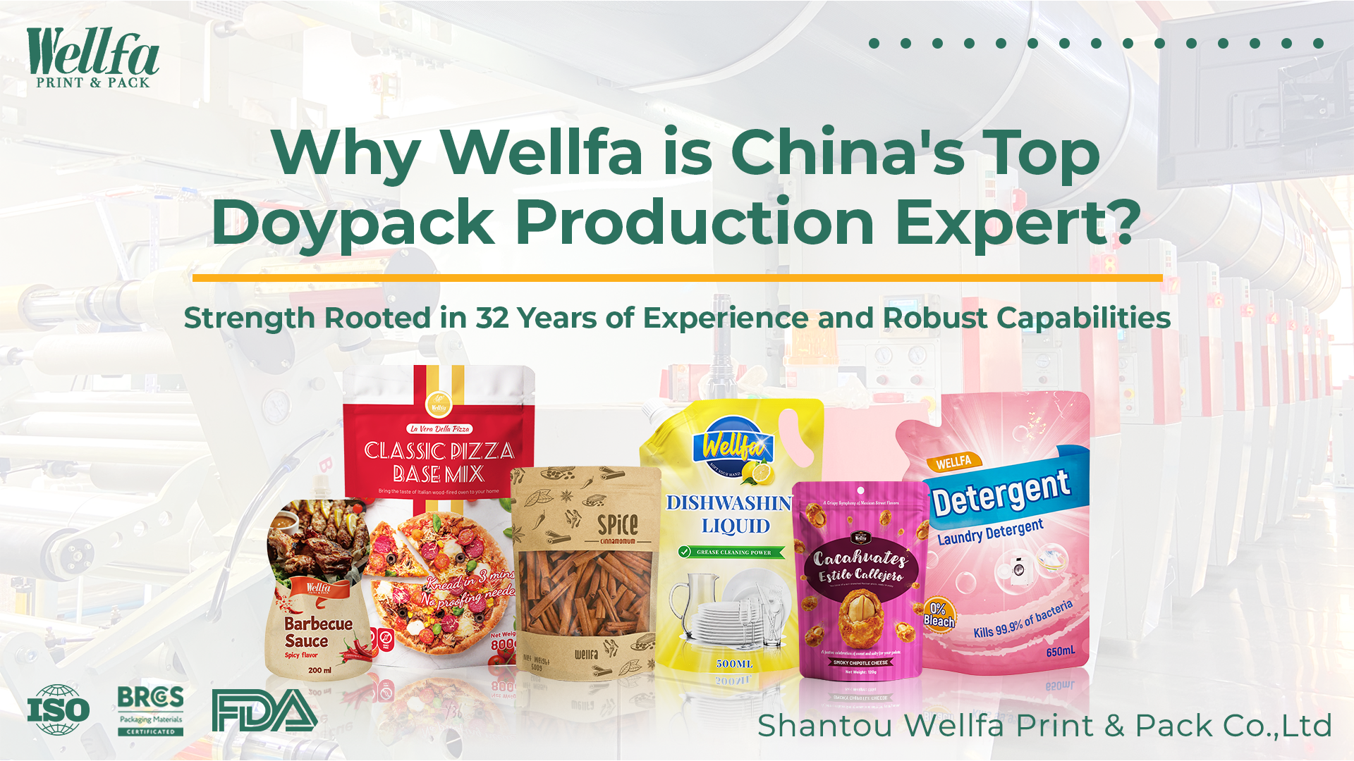 Why Wellfa is China’s Top Doypack Production Expert? Strength Ro