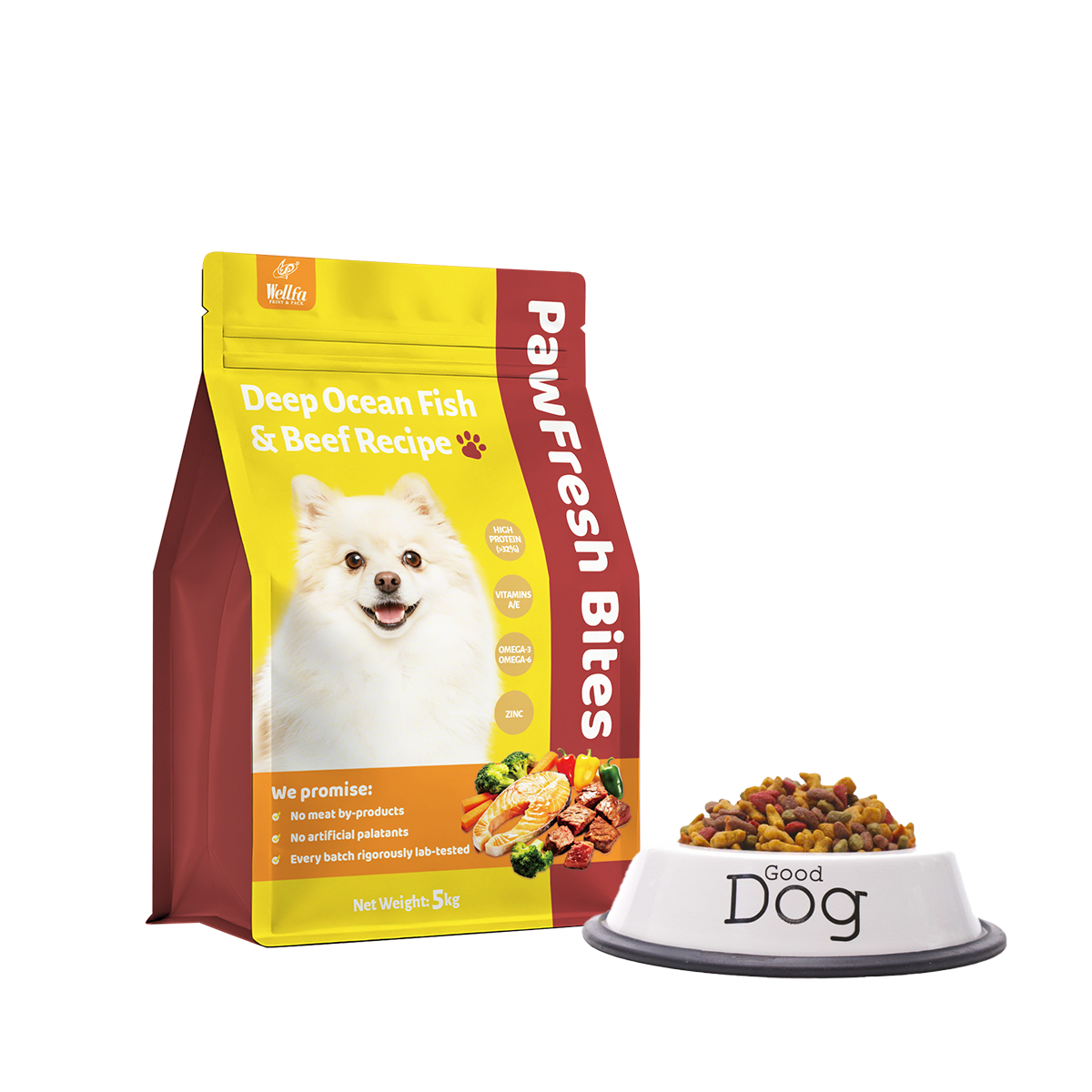dog food packaging