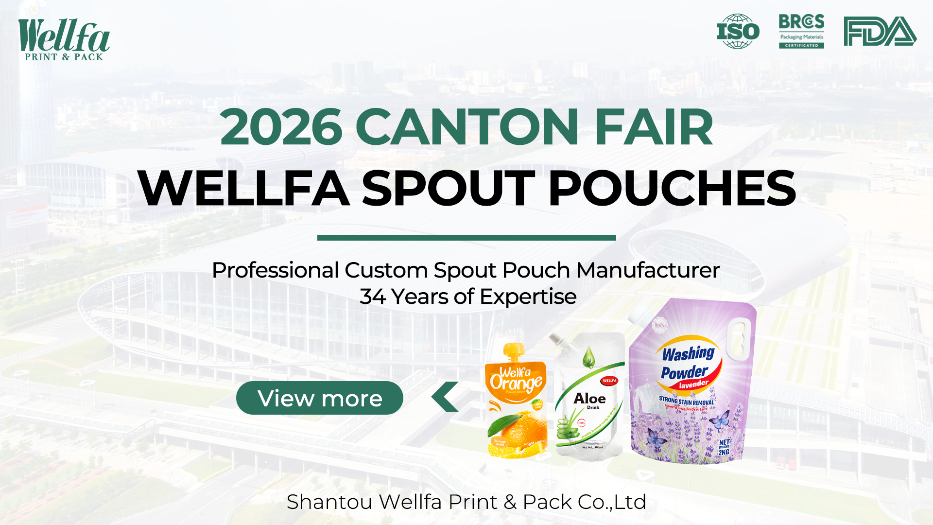 Professional Custom Spout Pouch Manufacturer 34 Years of Experience