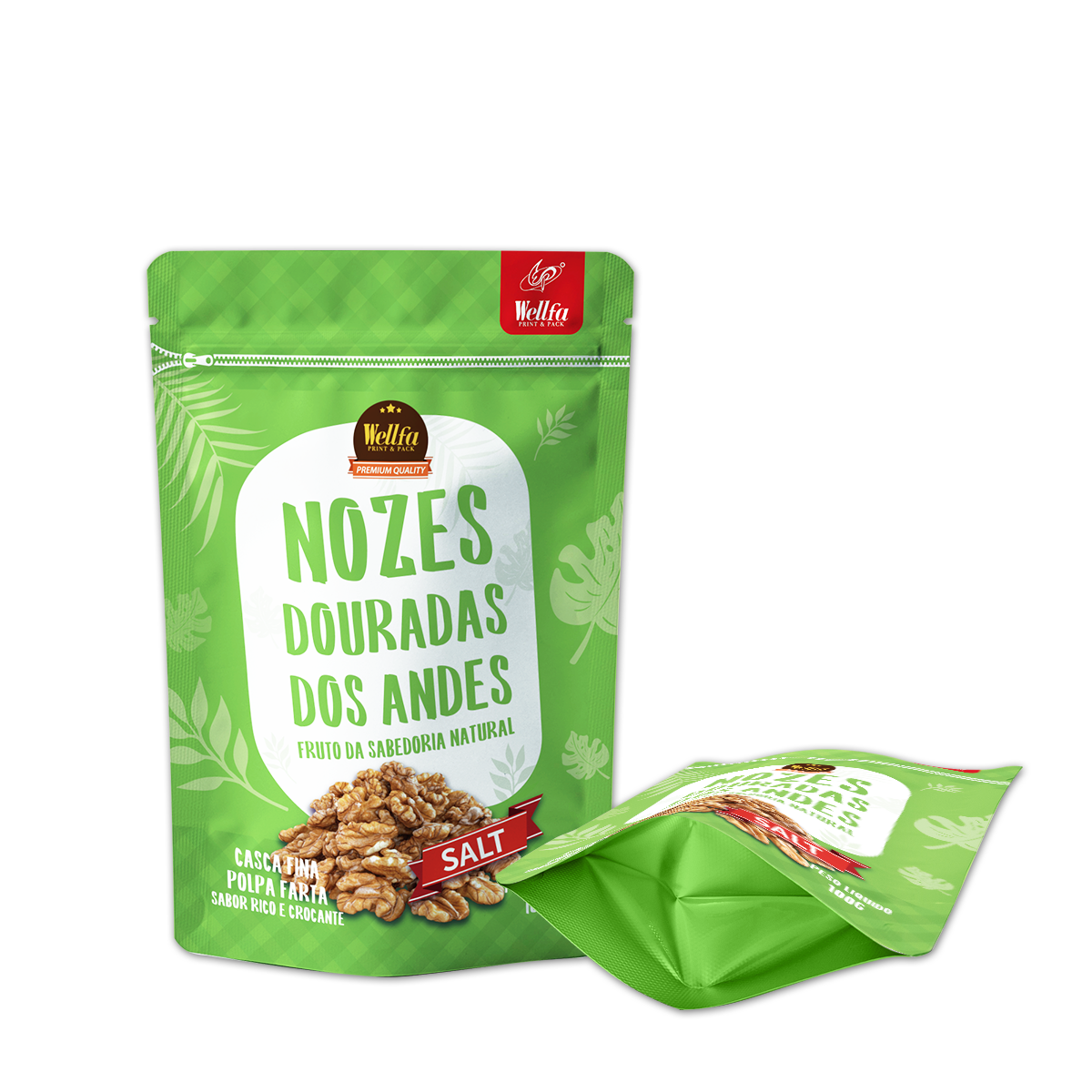 100g 250g Doypack High Barrier Nut Snacks Stand up Pouch