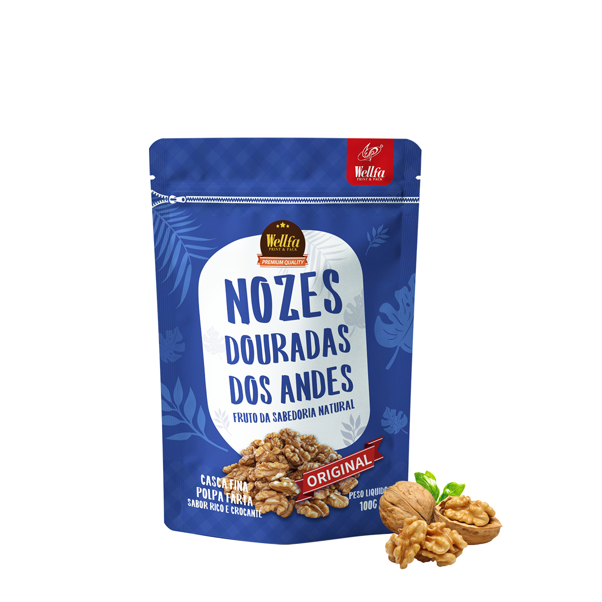 100g 250g Doypack High Barrier Nut Snacks Stand up Pouch